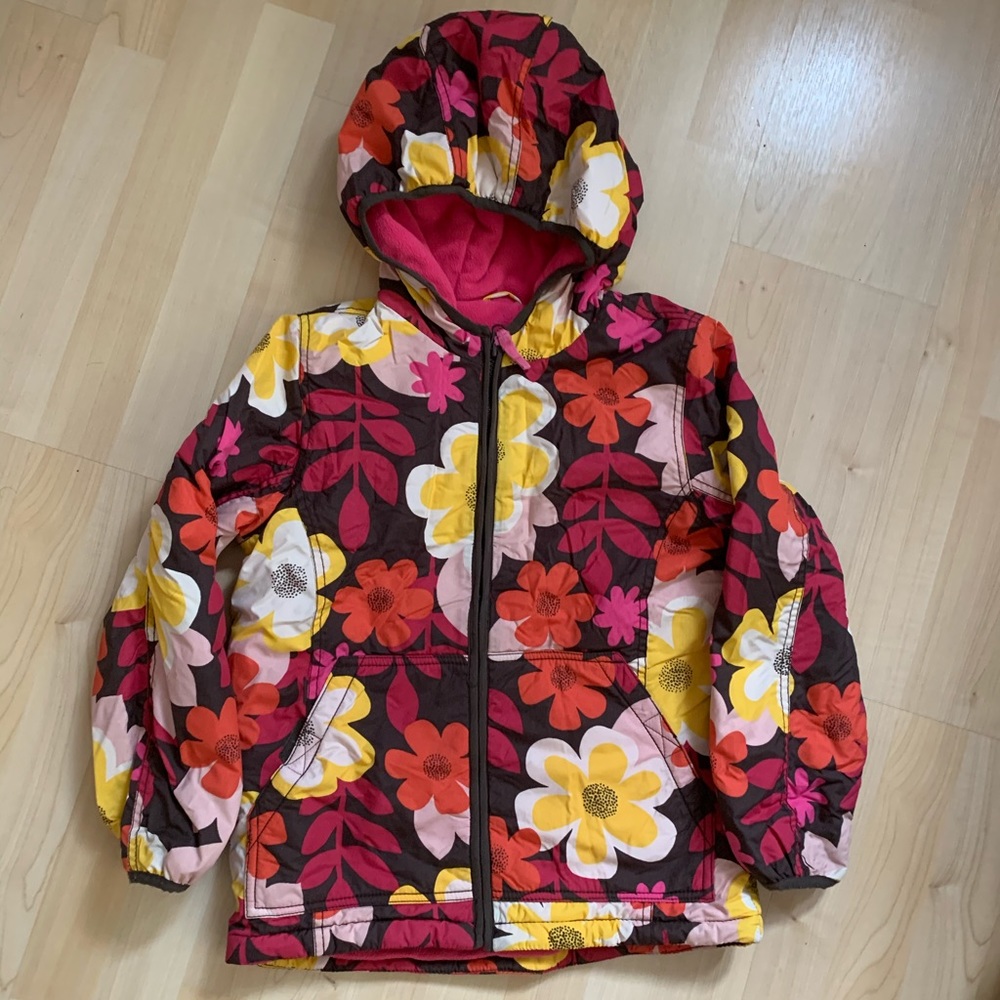 Mini Boden Floral Jacket  9-10